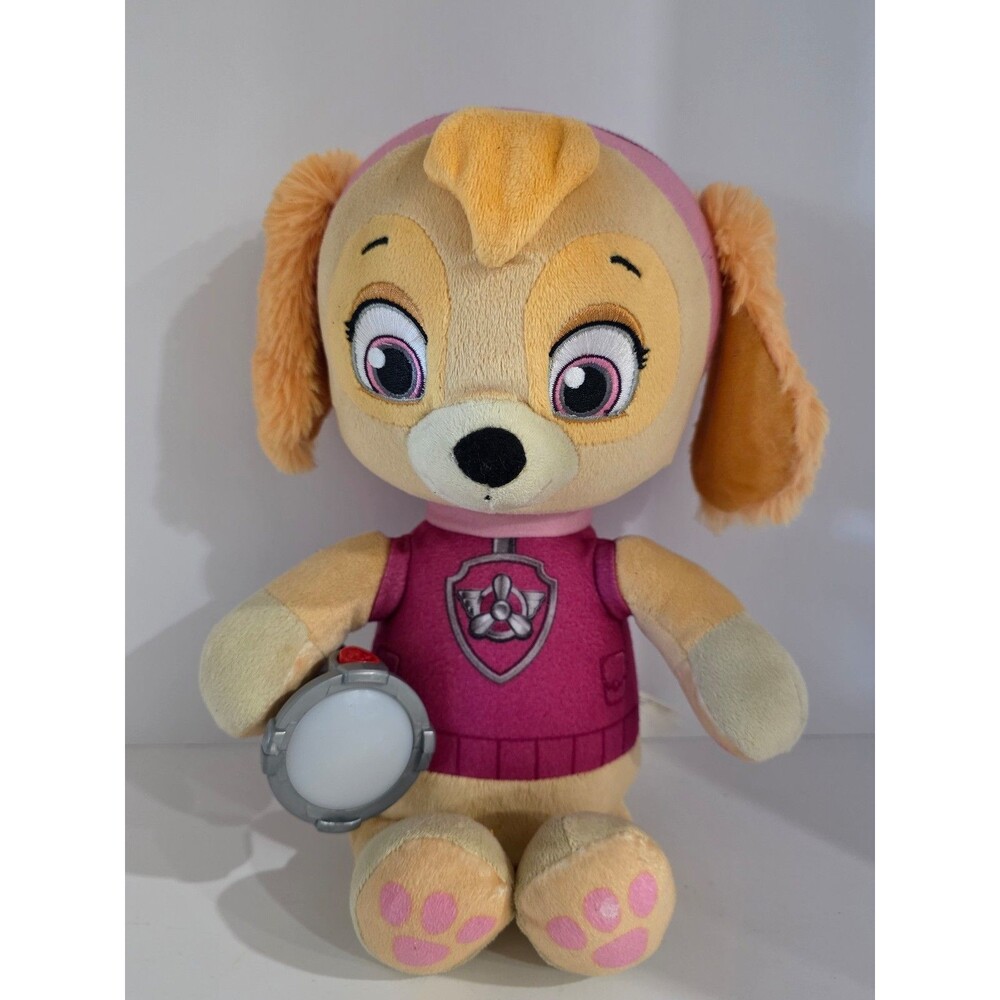 Paw Patrol Snuggle Up Skye Talking Flashlight Plush Nickelodeon Spin Master